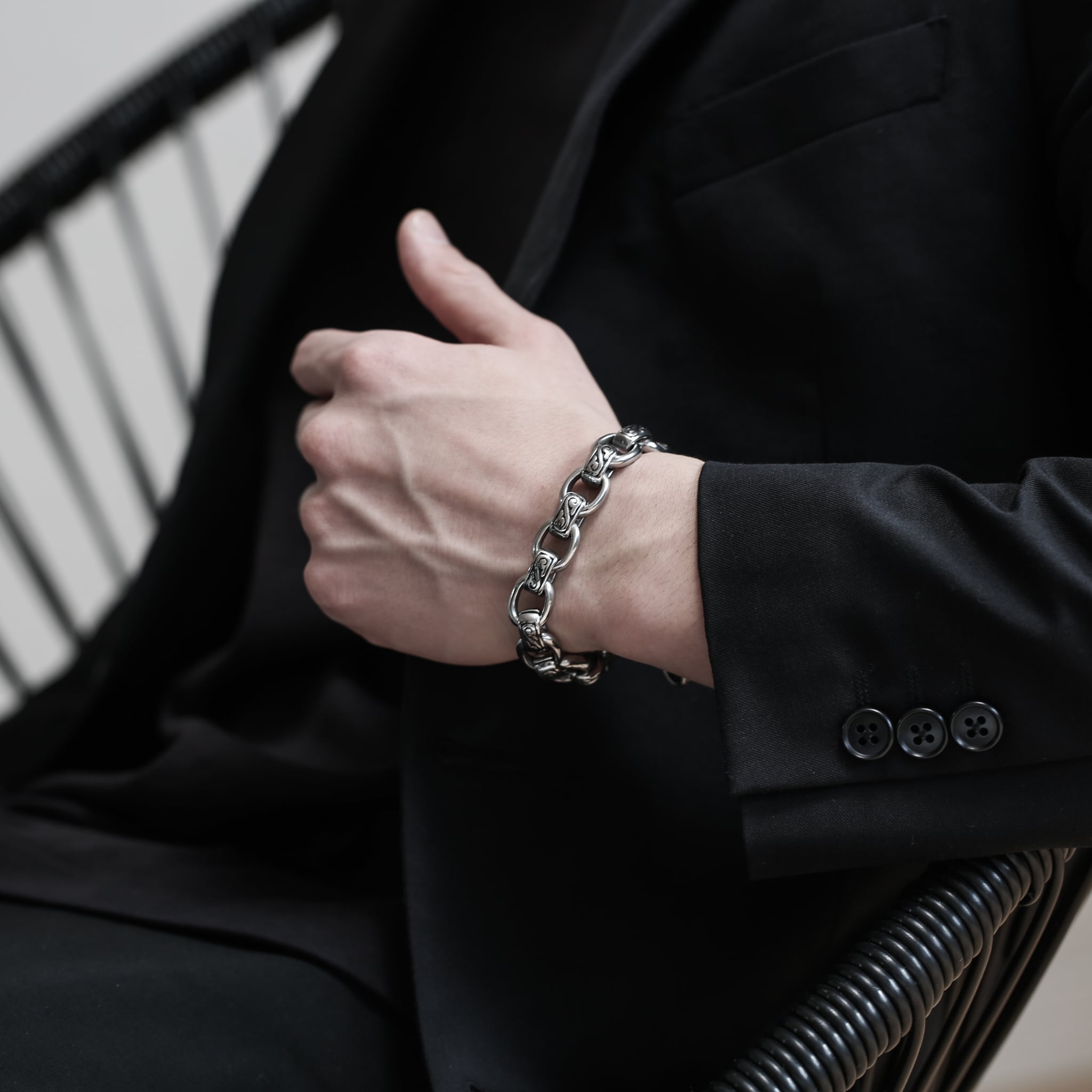 316L Rétro Chain Bracelet 【B&C】 | BLACK CLAW「ブラッククロウ」