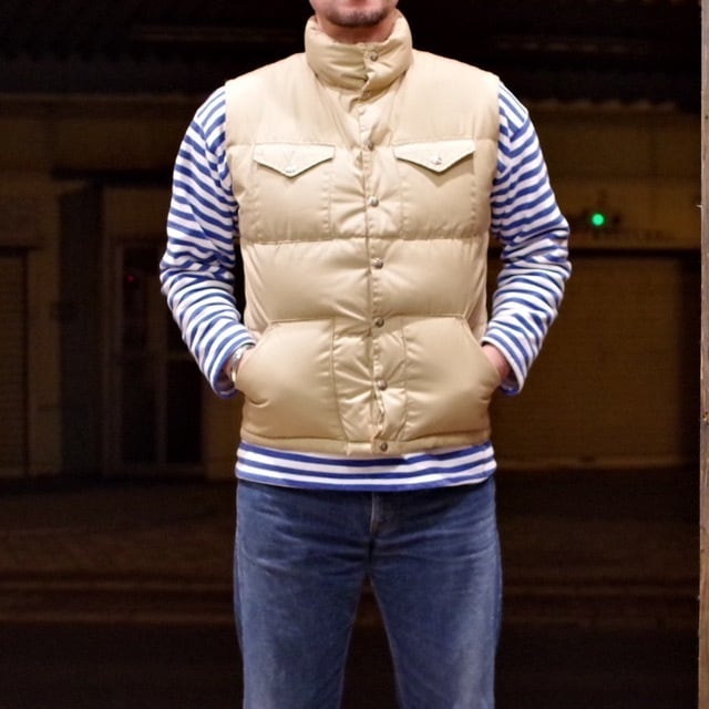 ~1980s The North Face Down Vest / 茶タグ ノースフェイス ダウン ベスト タン＆レンガ