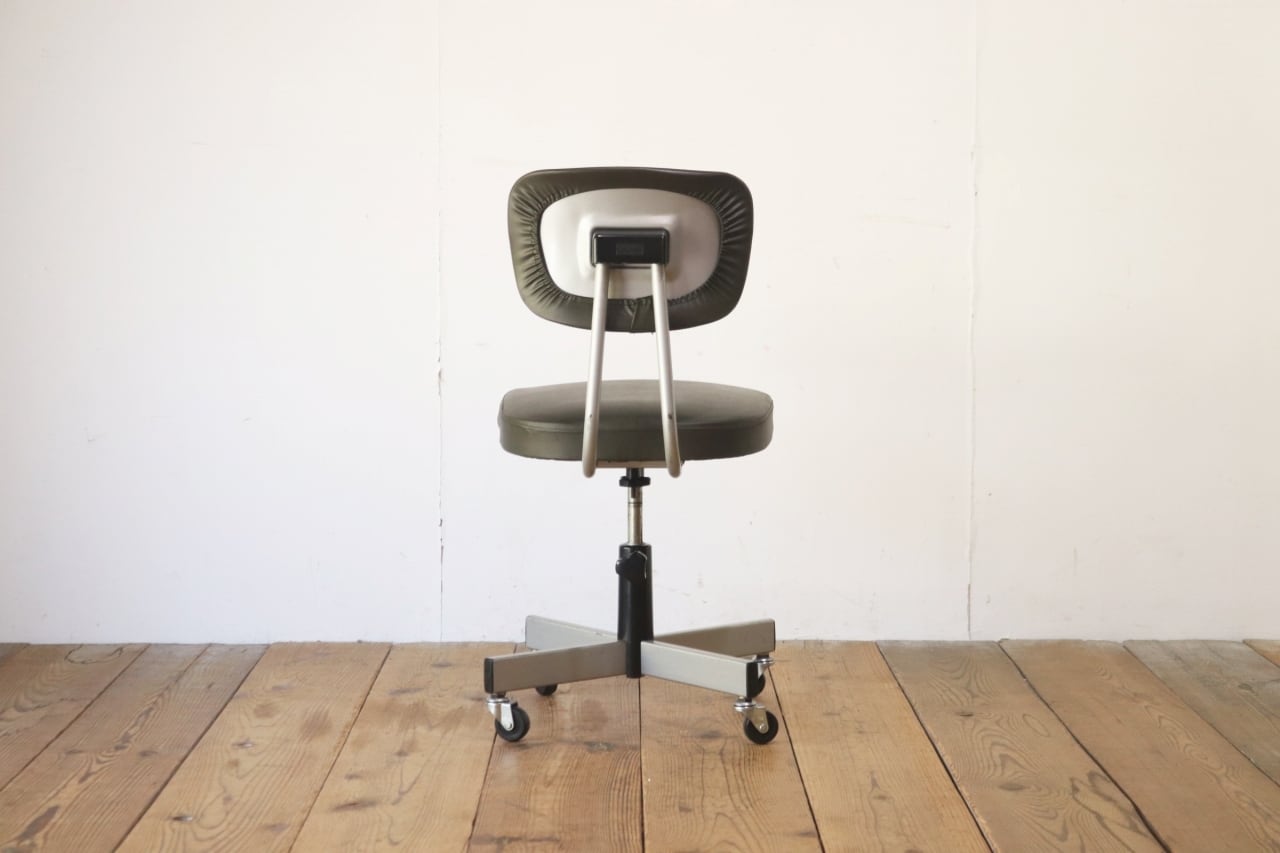 レトロ キャスターチェア 回転椅子 昇降 リクライニング 学校 合皮 レザー レトロ キャスターチェア 回転椅子 昇降 リクライニング 学校 合皮