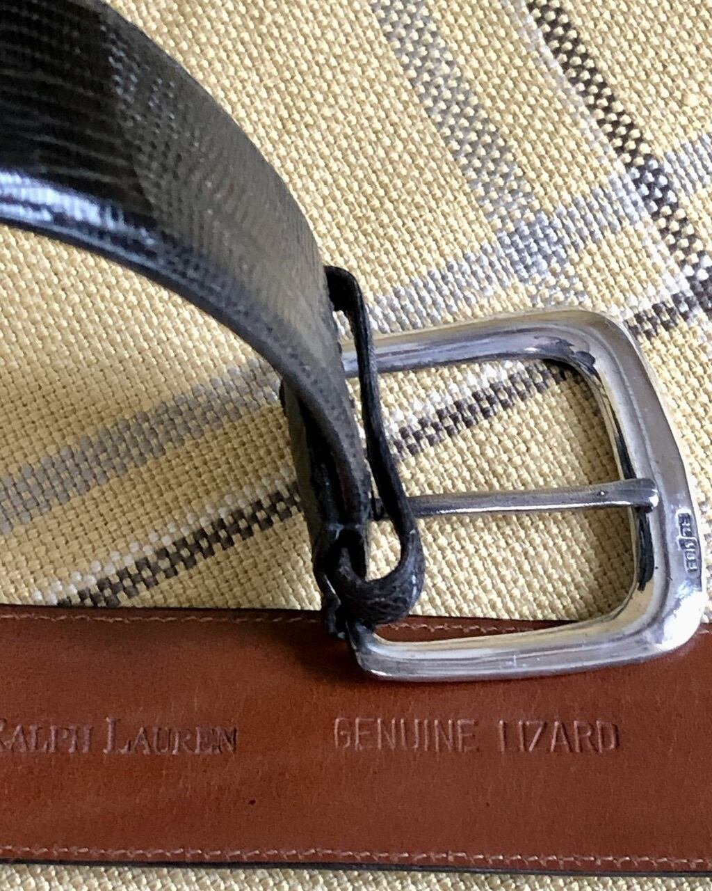 Ralph Lauren ladies リザードベルト ブラック 26inch | Room Style Store