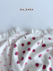 韓国子供服 / Mybebe / ワッフルレーススーツ (ボネット付き) / ベビー *S~Ⅿ*