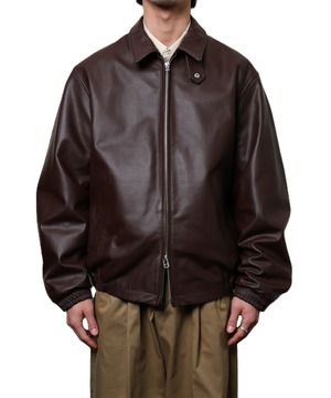 UNIVERSAL PRODUCTS. / 261-60405  LEATHER BLOUSON (BROWN)