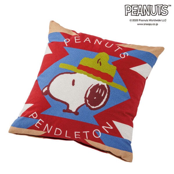 PENDLETON クッション PEANUTS PENDLETON クッションカバー - ナイトダンス【PENDLETON