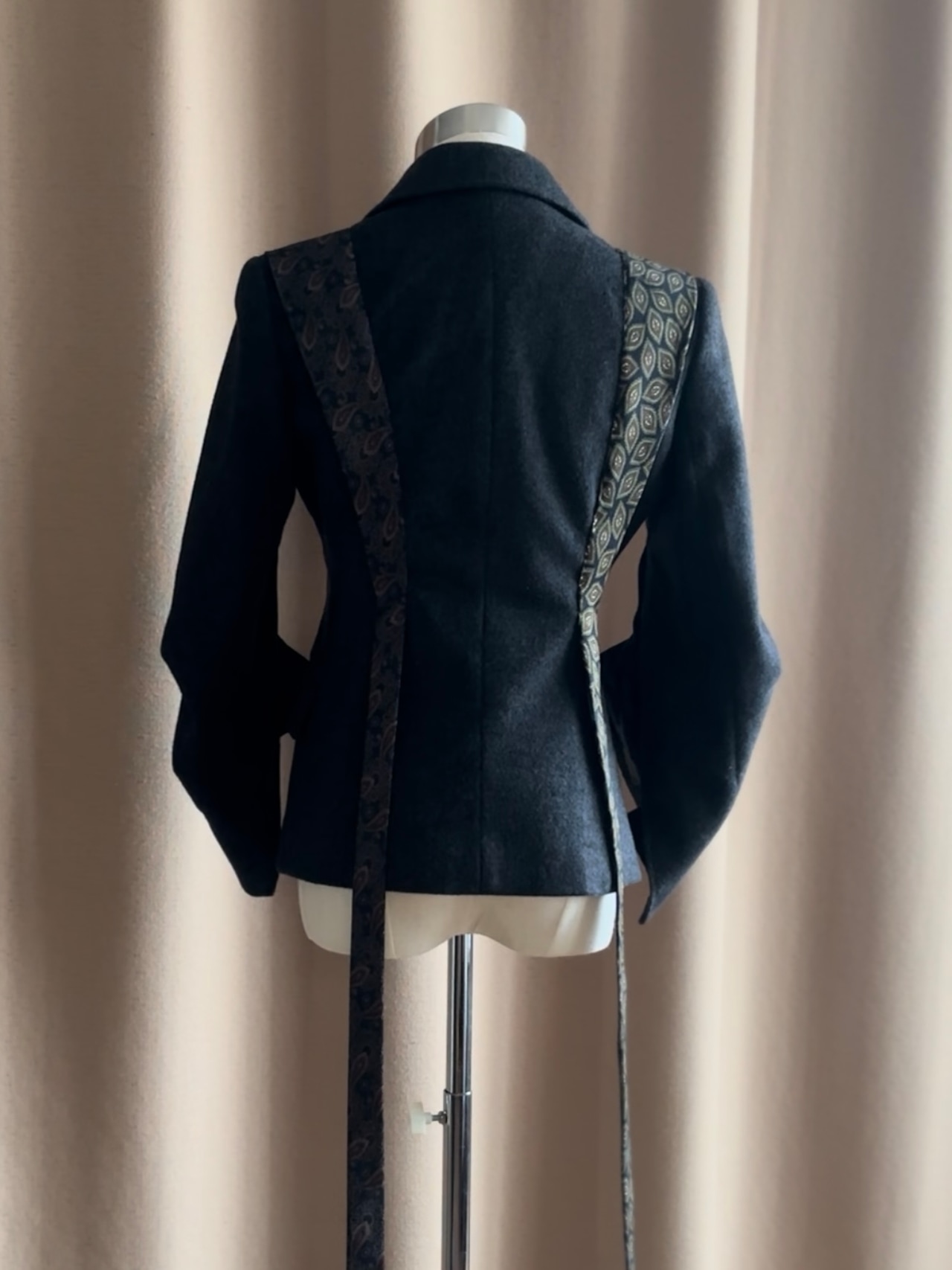 Sculptural Sleeve Tailored remake jacket-5079-11