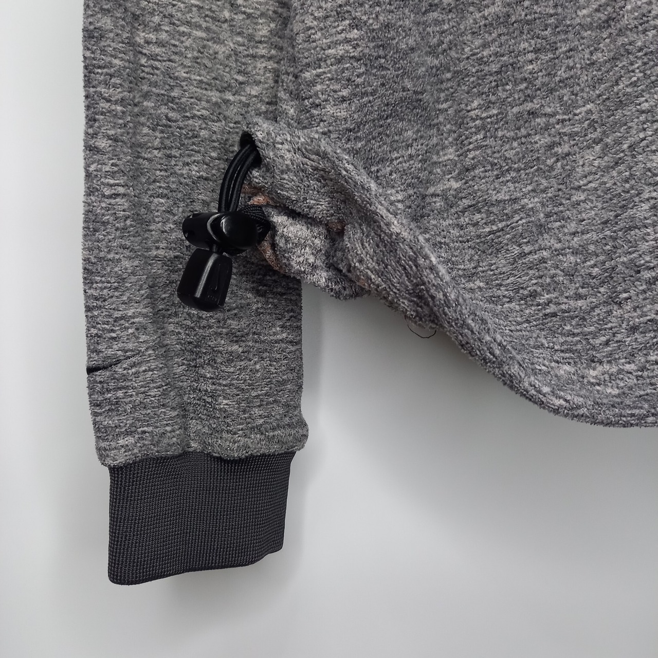 ナイキ　ゴルフ　Vネック　フリース　プルオーバー　無地　刺繍ロゴ　グレー　XXL