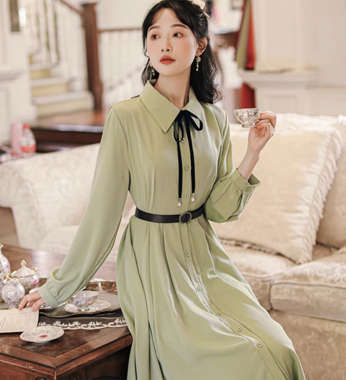 レディース 【極美品】ADORE 異素材コンビプルオーバーブラウス 