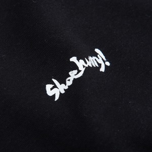 SHOEHURRY! SMALL LOGO SWEAT HOODIE (BLACK/WHITE) | 裏起毛パーカー(ブラック/ホワイト)
