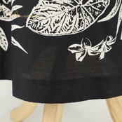 フラダンス 衣装 KALA,S ワンピース ドレス ブラック系 タロリーフ柄 ラウアエ柄 プルメリア柄 花柄 植物柄 ハワイアンプリント ハワイアン アロハ フラ ダンス レッスン 練習 ハワイアンダンス 黒 白 ホワイト系 かわいい おしゃれ 上品 大人っぽい ダンス衣装 練習着 レッスンウェア