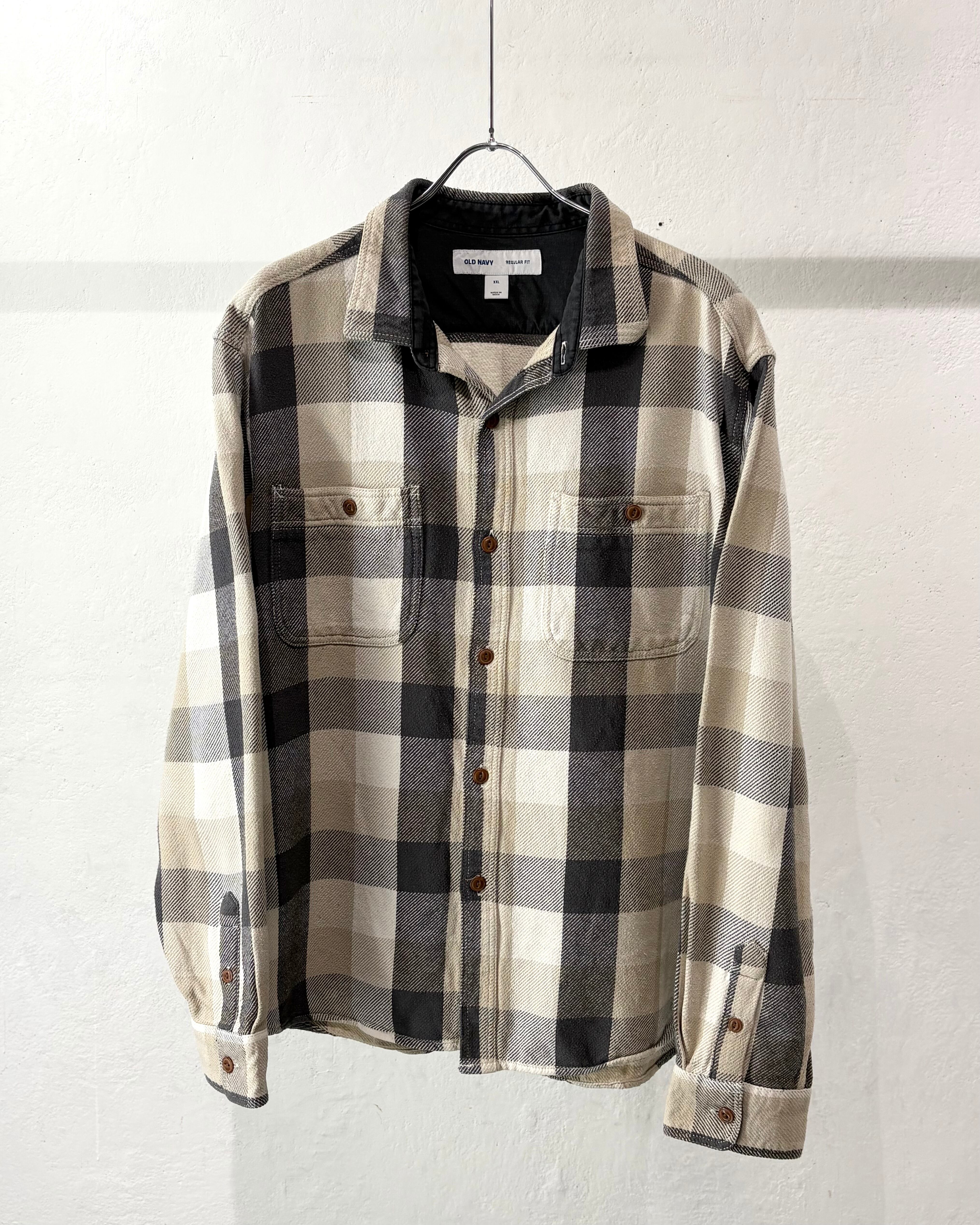 OLD NAVY Plaid Cotton Heavy Flannel Shirt
