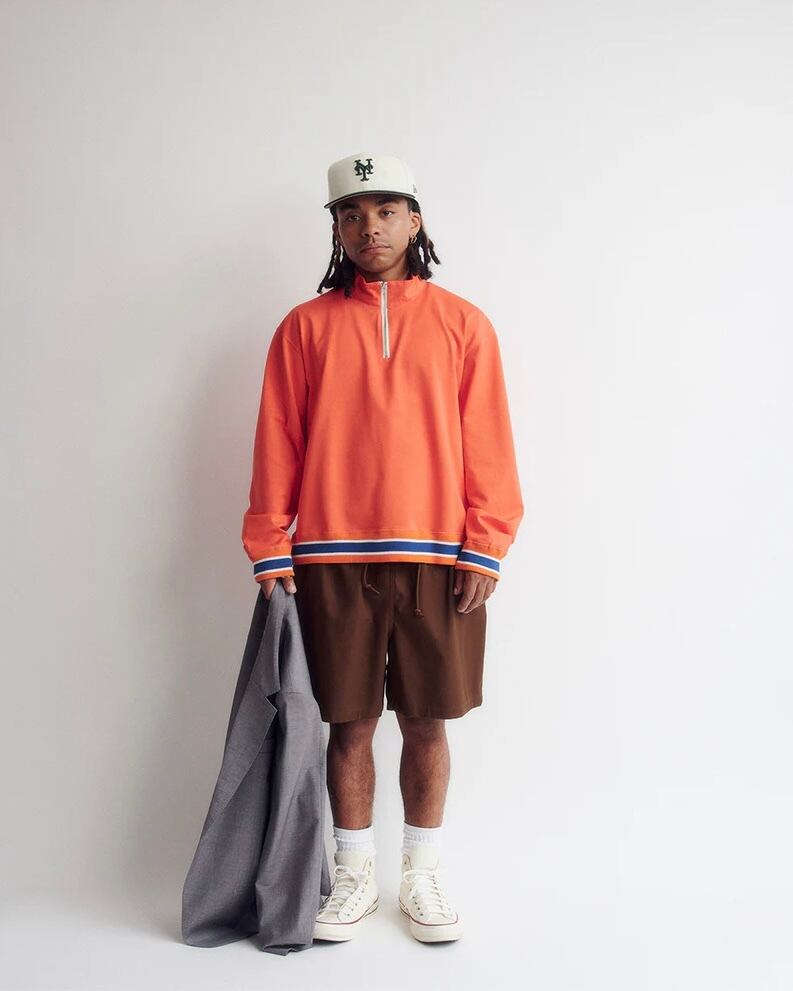 DIGAWEL / Half zip P/O (ORANGE) | THE MODERN AGE
