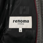 レノマ オム renoma HOMME ヘリンボーン フード付き ダウンジャケット サイズ M /メンズ
