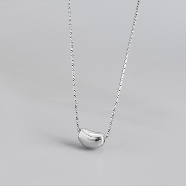 S925 Bean motif necklace (N122)