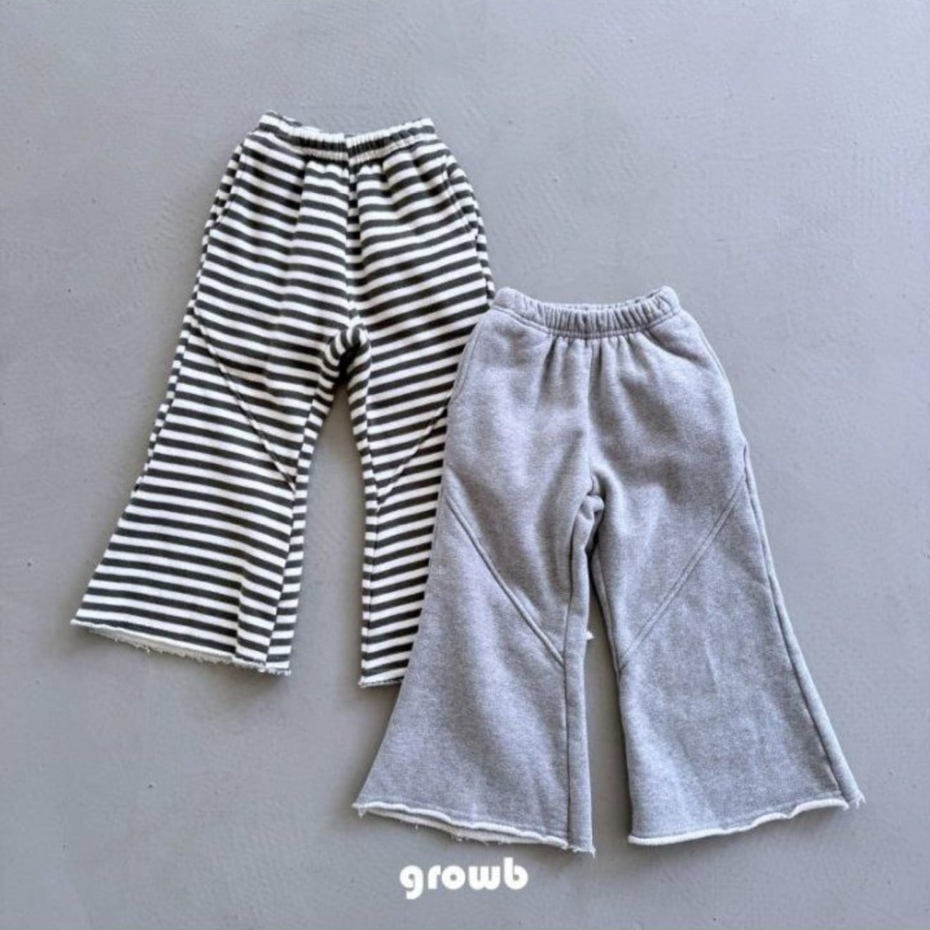 ※11/16まで5%OFF予約【growb】flare sweat pants/S-XL