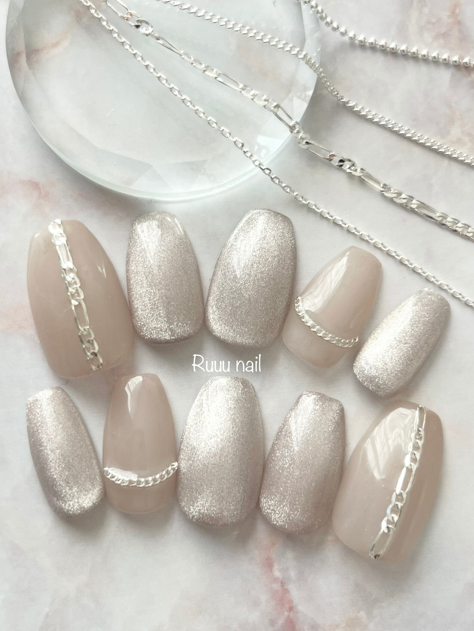 316】オーダー❉くすみマグネット スキンベージュ ブラウン