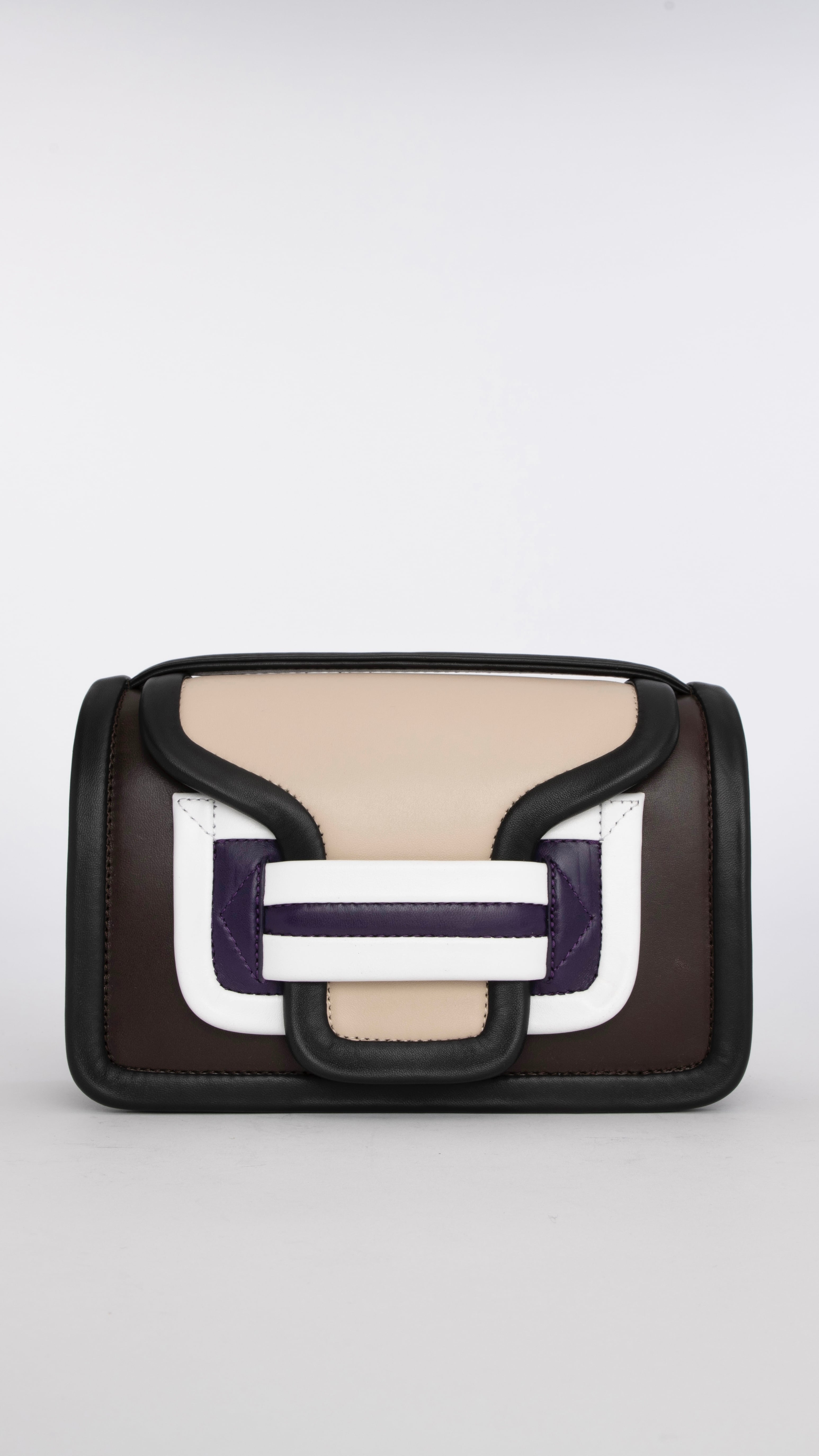 PIERRE HARDY -アルファ ハンドバッグ- :BROWN MULTICO,