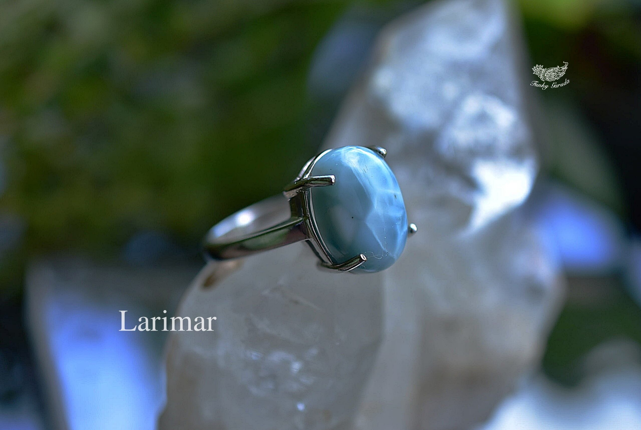 ぷっくりリング★ラリマー シルバーリング