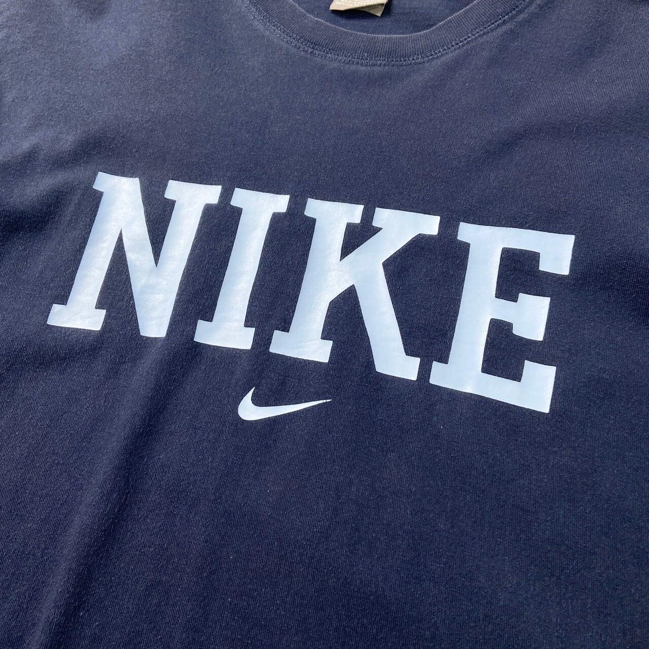 NIKE ナイキ ロングTシャツ ロンT スモールスウォッシュ メンズL 古着