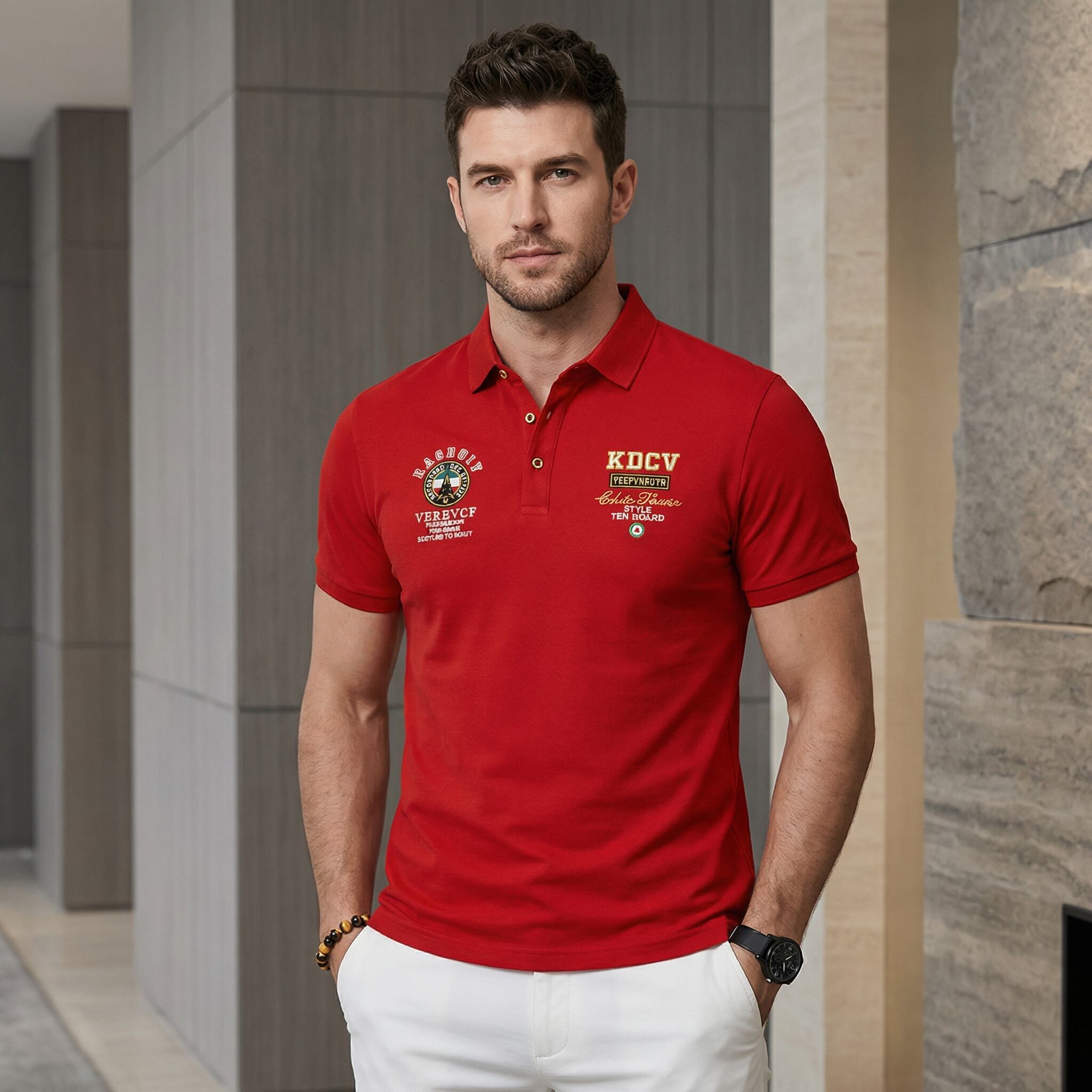 クラシックエンブレムポロシャツ(3color) M0998