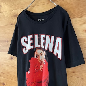 【SELENA】セレーナ 音楽Tシャツ フォトプリント アーチロゴ M us古着