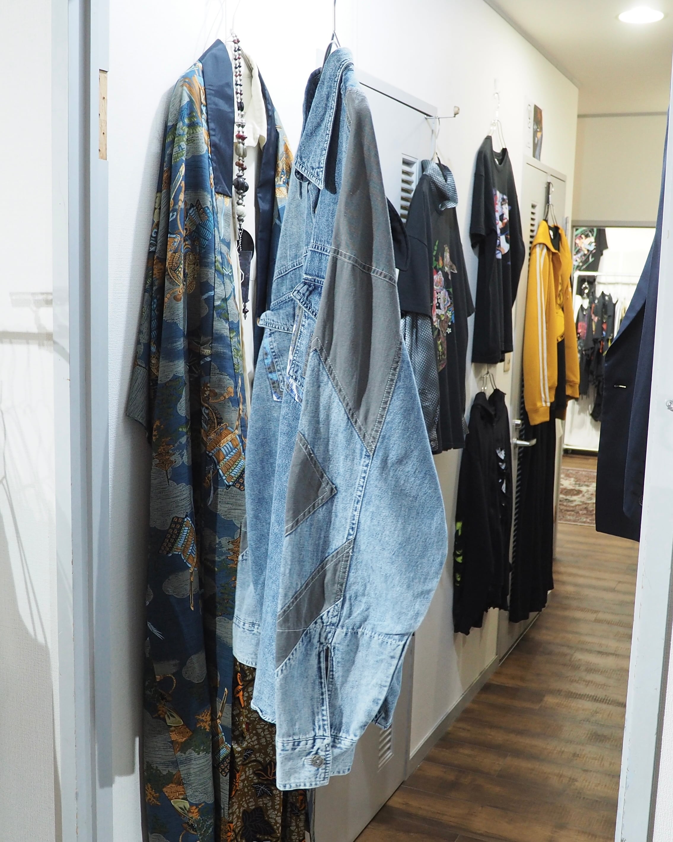 1990s Switching Panel × Camouflage pattern vintage loose Denim shirt