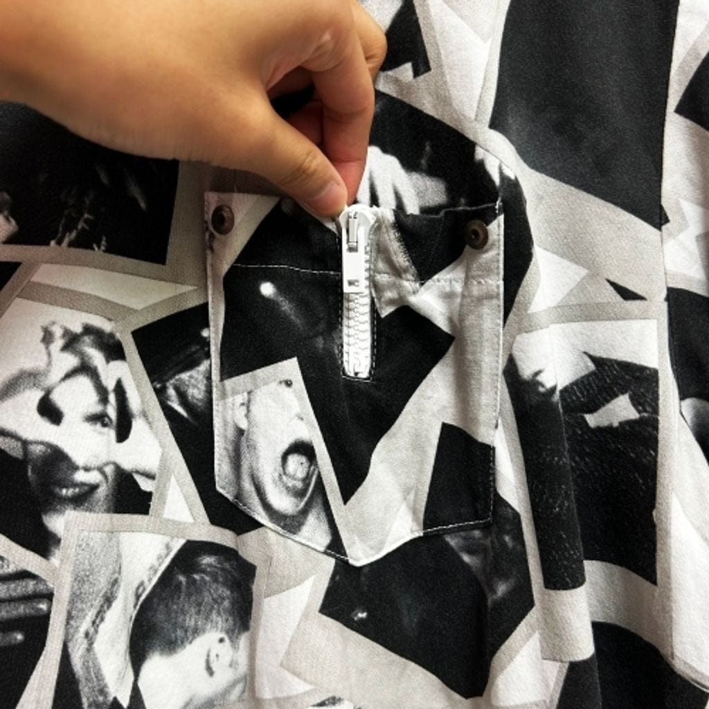 Maison Margiela 16AW 転写プリントTシャツ size52 総柄 【代官山B8