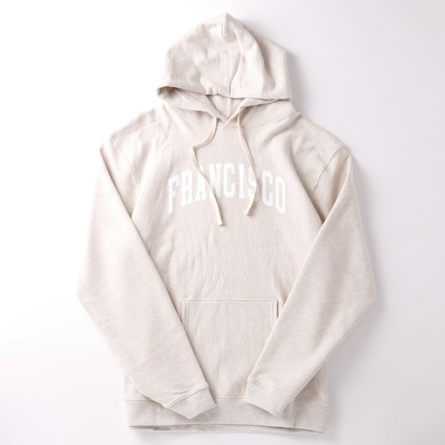 【新品】GROWN IN THE SUN reverse weave hoodie sweat shirt big size FRANCISCO white MINTENS別注品 Made in USA ／ グローインザサン リバースウィーブ  スウェット パーカー オートミール  XL ビッグサイズ USA製 SUNSHINE＋CLOUD