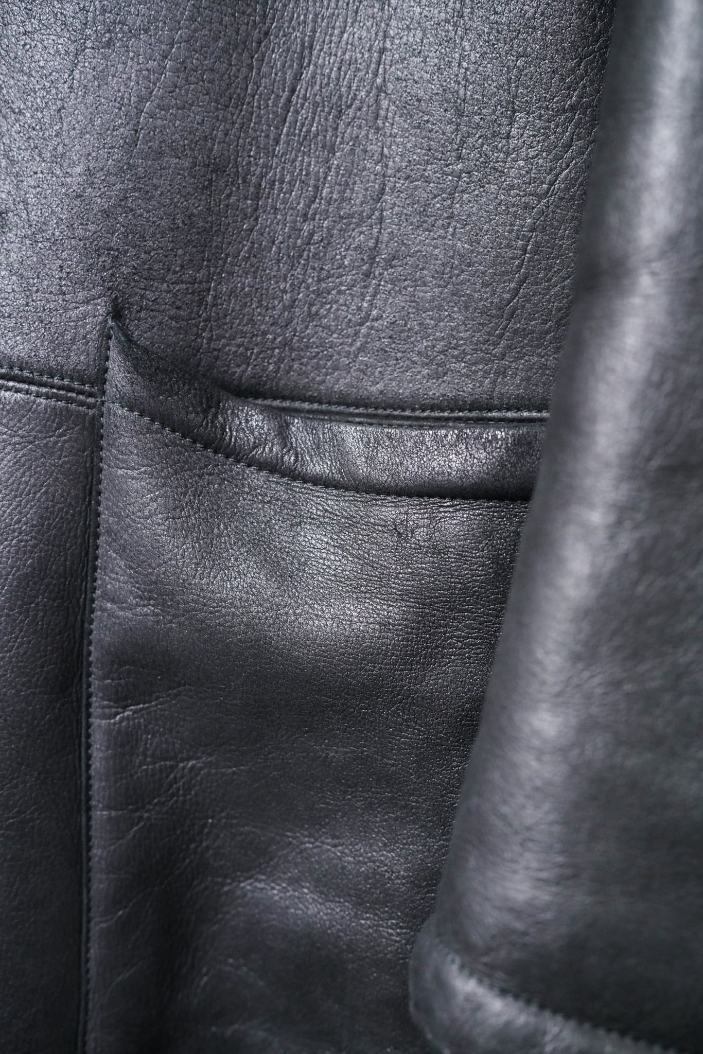 【フランス製】 SERAPHIN レザー モッズコート 50 90's 90's 