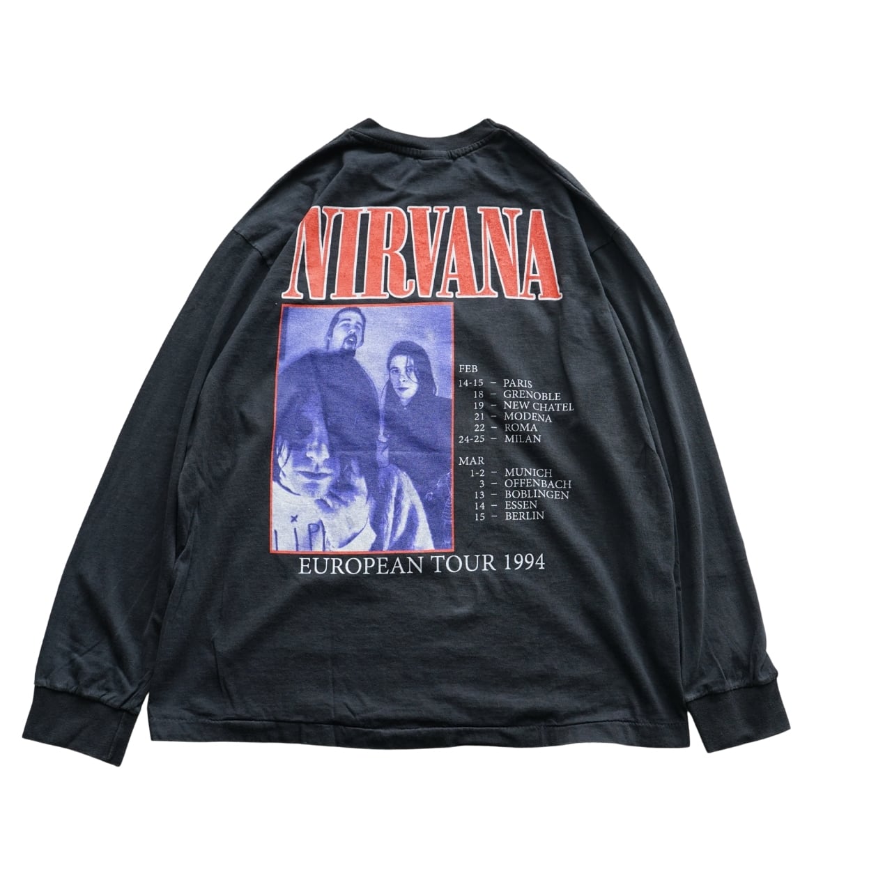 NIRVANA ニルヴァーナ IN UTERO ツアーロングスリーブTシャツ L XL