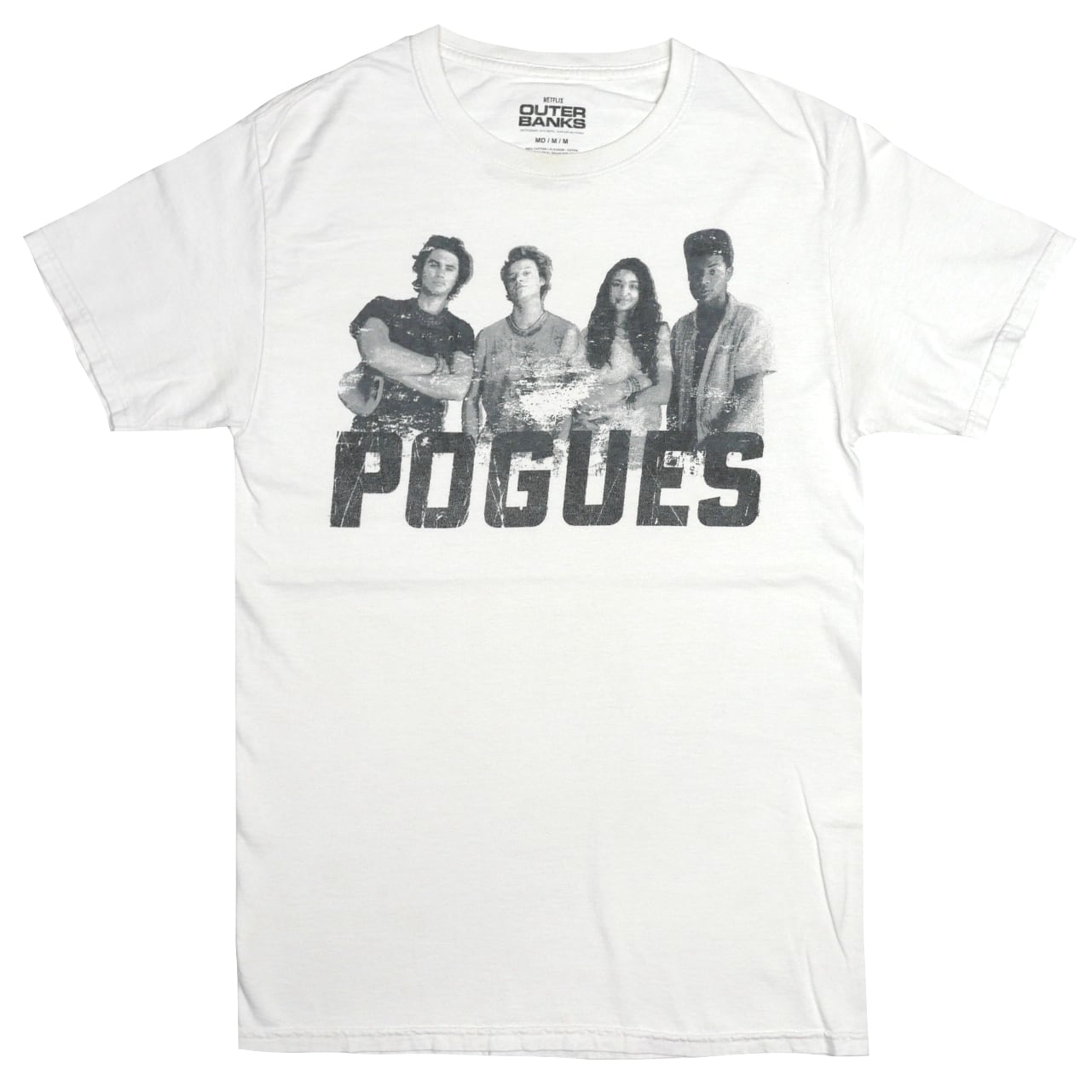 USED【M】TV Drama Netflix Outer Banks Pogues Tee / Netflix