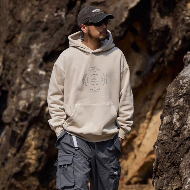 Kangaroo pocket oversized hoodie 0189