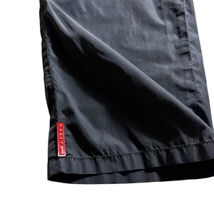 PRADA black nylon easy pants