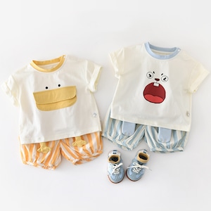 【BABY&KID】夏新作　アヒルショートシャツ