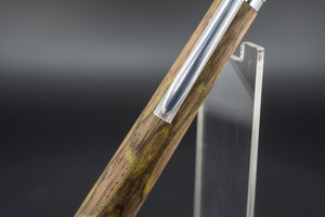 【魅惑の黒い紋様】黒柿 孔雀杢 極上 ⑥ silver BP