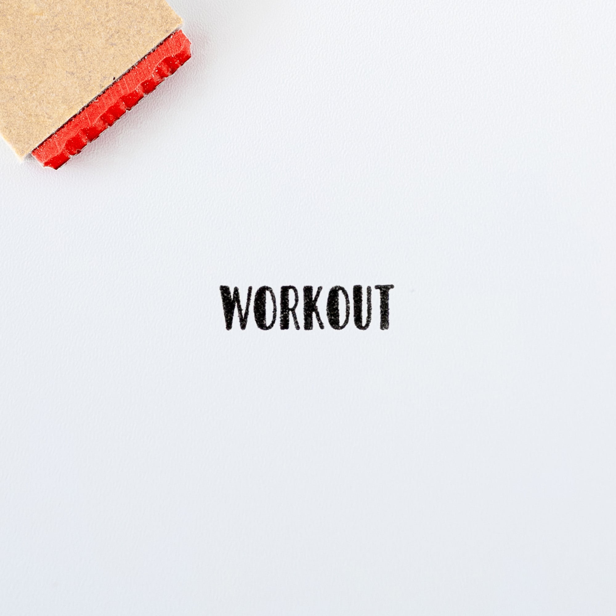 【小さな文字】WORKOUT_運動 | はんこ