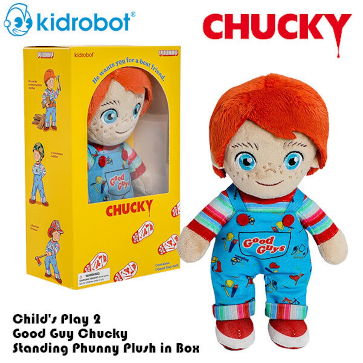 チャッキー プラッシュ in BOX PHUNNY 【Kidrobot】 アメリカン雑貨 