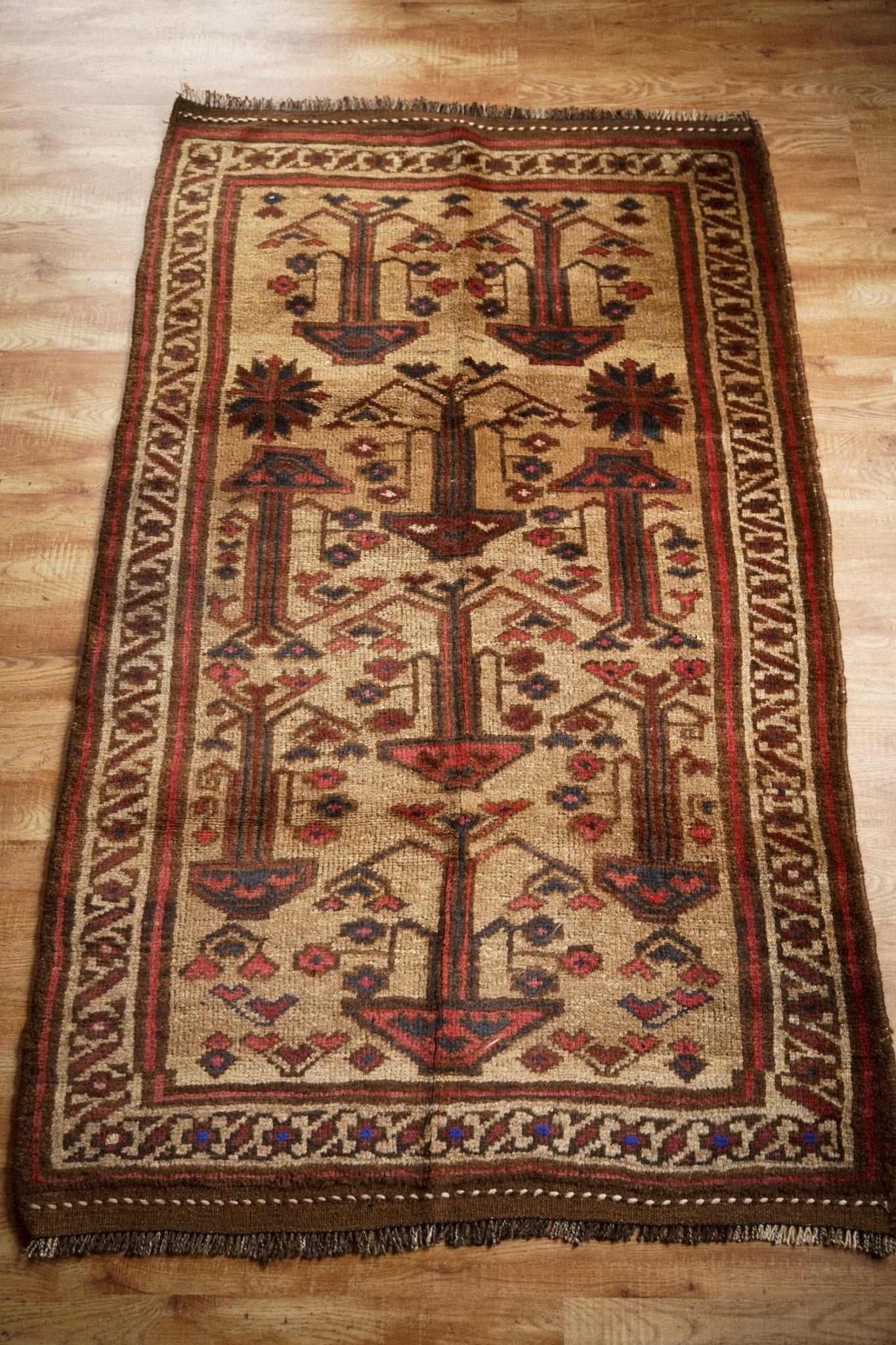 2158-Vintage Taimani rug | 手織りのヴィンテージラグ専門店 | Bahr