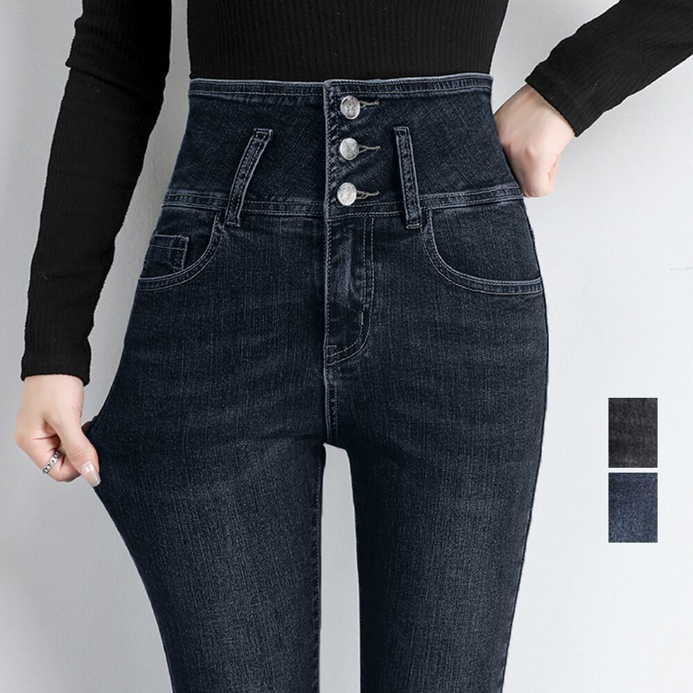 デニムパンツ レディース ハイウエスト