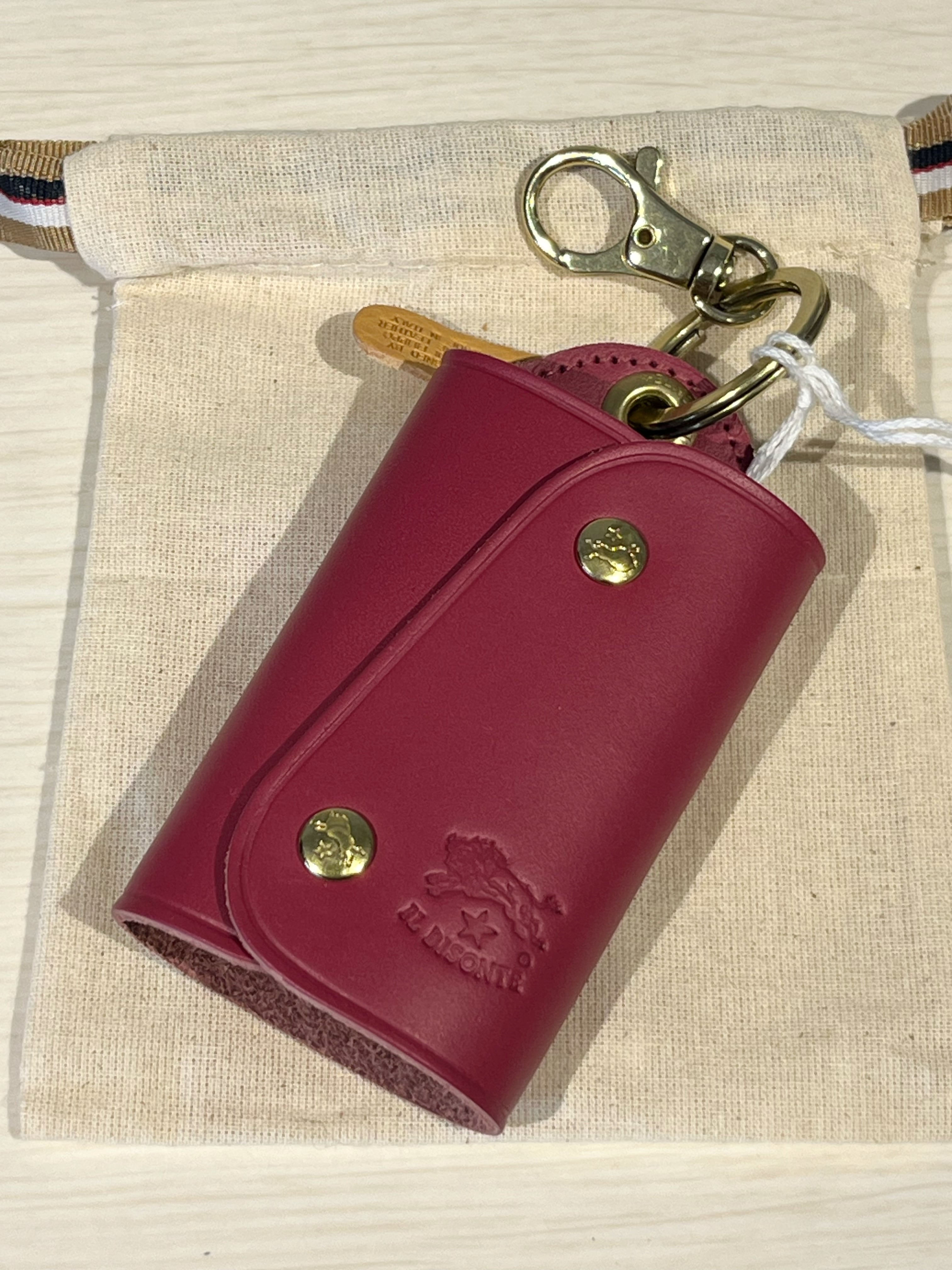 【限定カラー】IL BISONTE/54_1_54252309850/カードケース(メルロー)