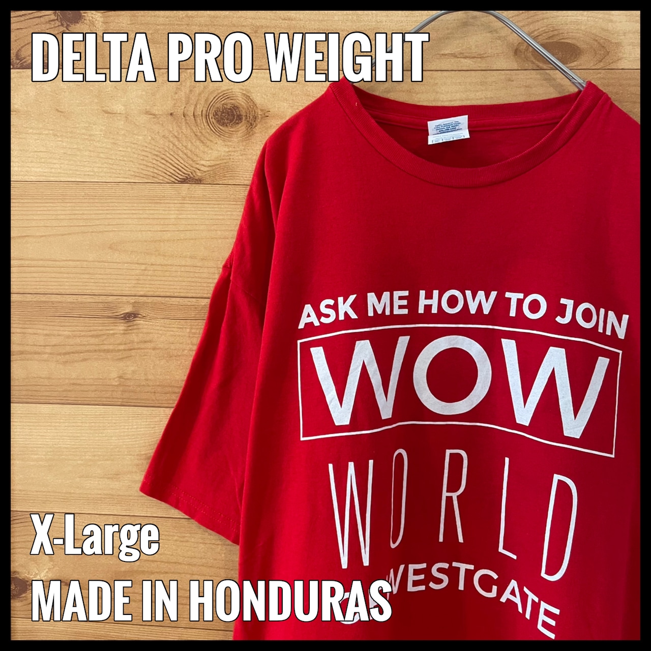 【 DELTA PRO WEIGHT】バックプリント 半袖 Tシャツ メッセージ ロゴ XL ビッグサイズ US古着 アメリカ古着