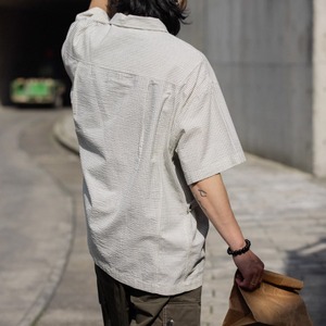 プルオーバールーズ半袖シャツ　0718