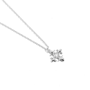 S925 Zirconia cross diamond necklace SILVER