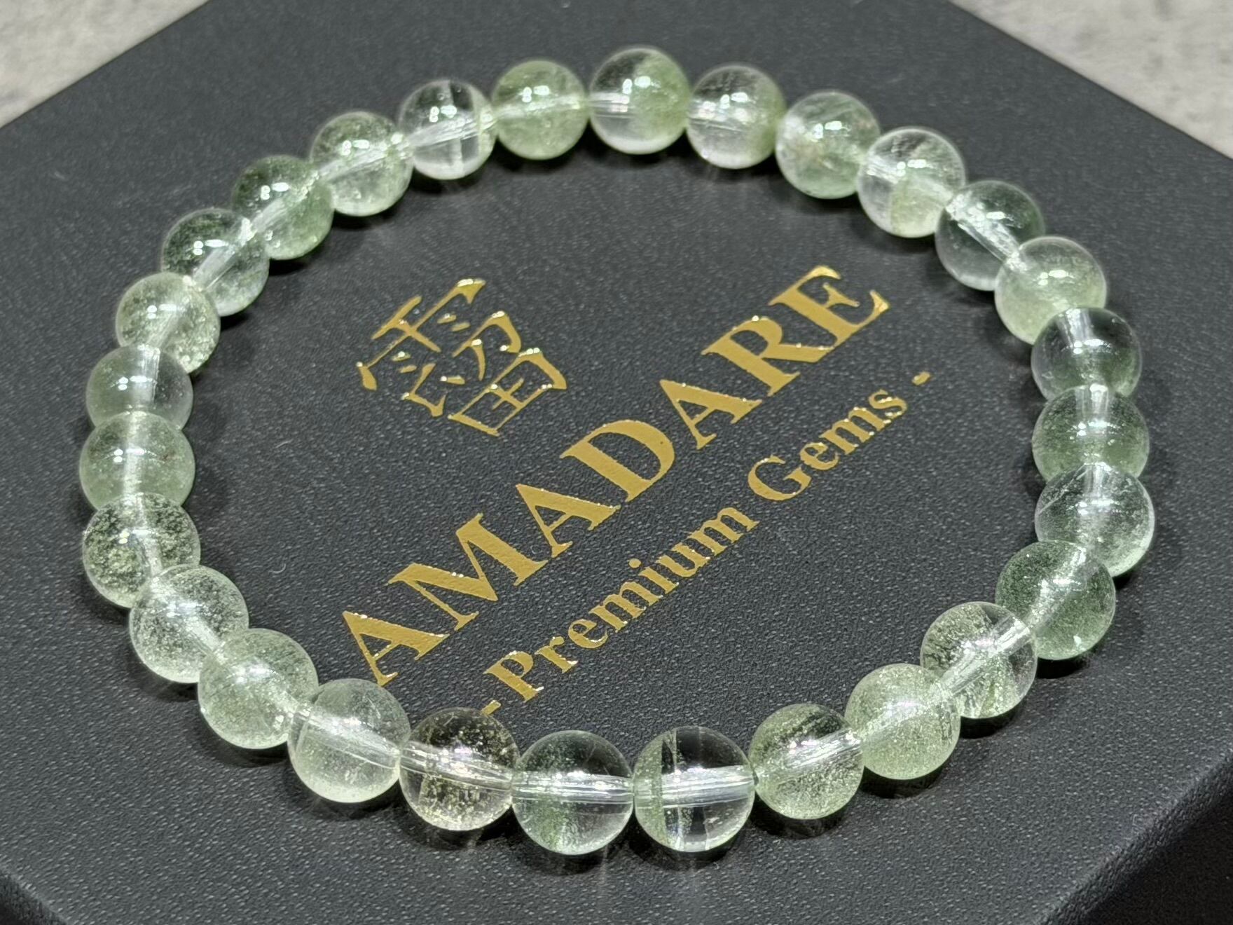 No.1170【S】アイリスホワイトガーデンクォーツブレスレット | 霤 AMADARE