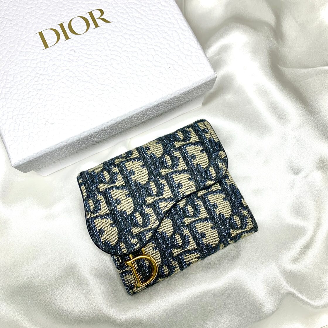 新品未使用】ワンオーナー品 DIOR折り財布 オブリーク ロータス 