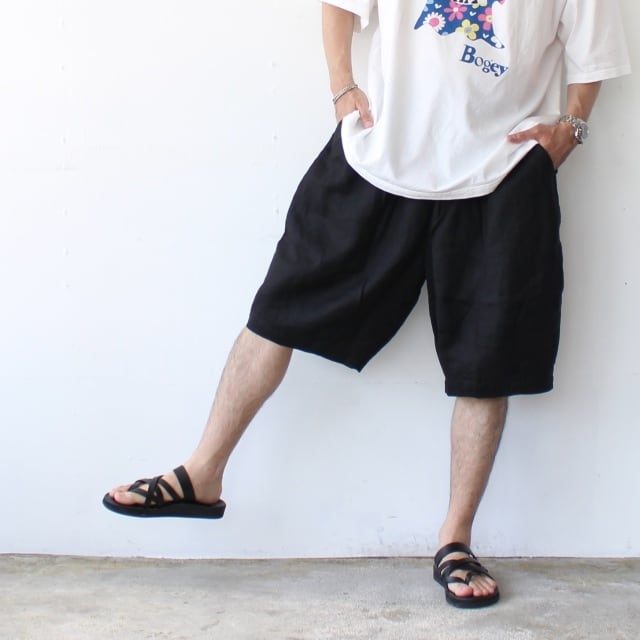 harvesty サーカスショーツ1 HARVESTY リネンイージーサーカスショーツ 40s-Linen Canvas Circus