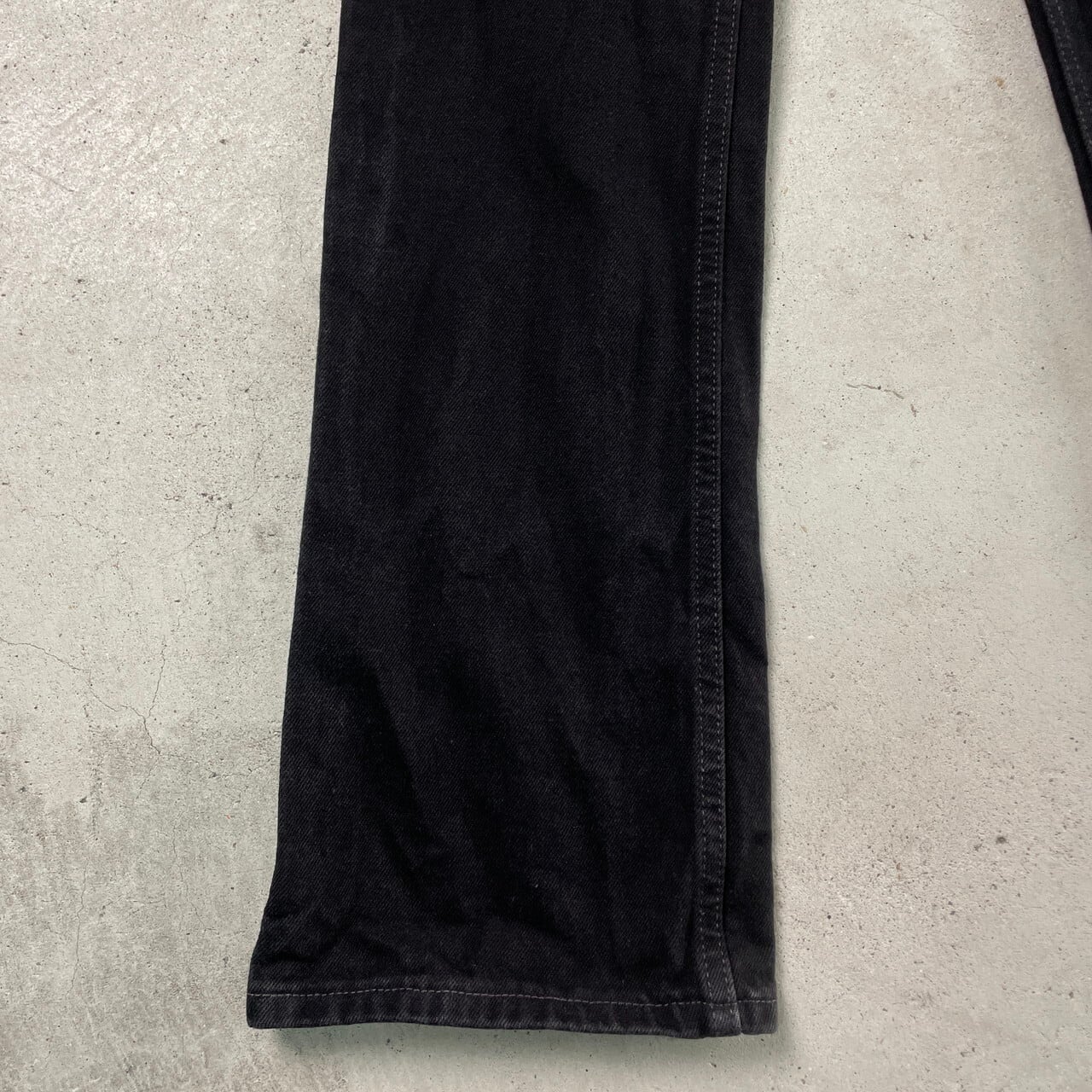90年代 USA製 Levi's リーバイス 517 後染め ブラックデニムパンツ
