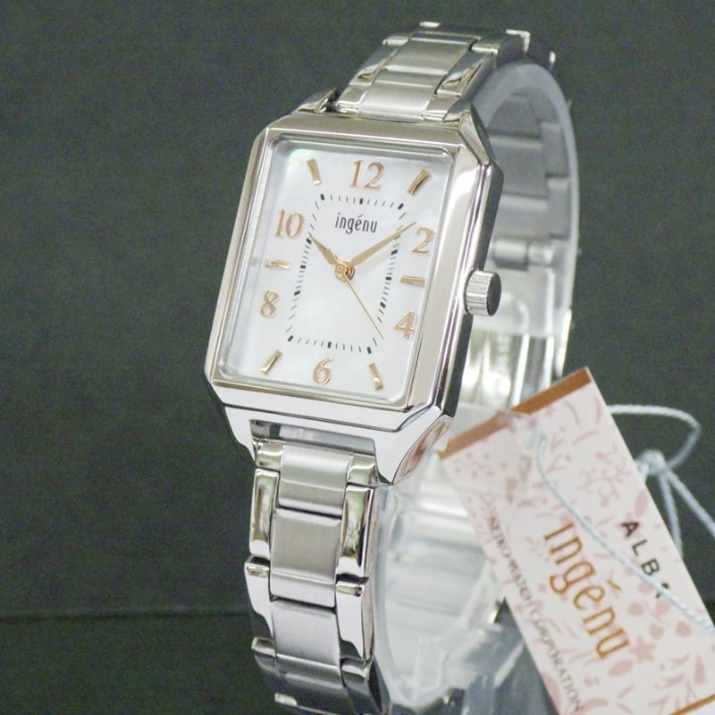 SEIKO セイコー ingenu アンジェーヌ AHJK467 角形 白蝶貝文字盤