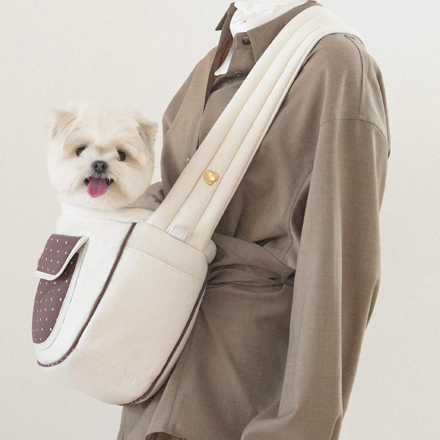 M即納【seoru】Dot Valentine Bag ( brown ) | ropet