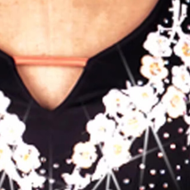 アシンメトリーフリル ワンショルダー ロングスリーブ ダンスドレス ds1093