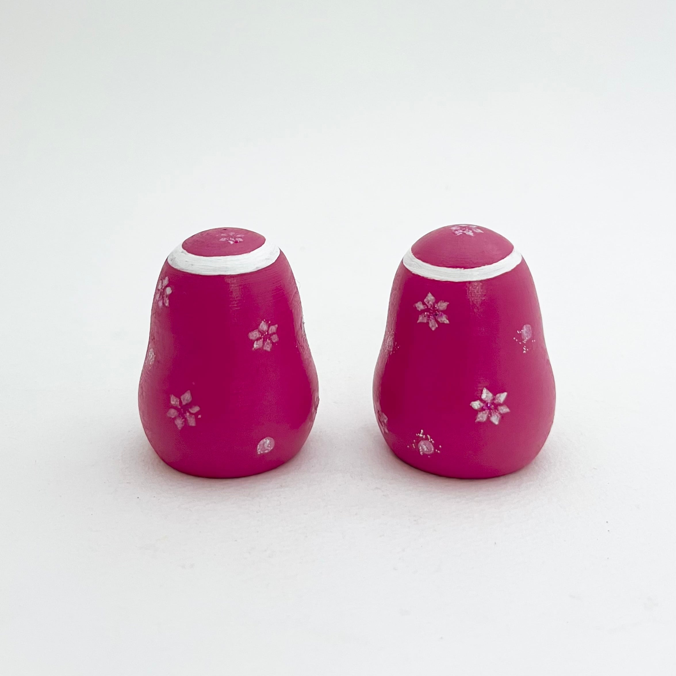 姫だるま（クリスマス/ピンクサンタ）笹原綾工人