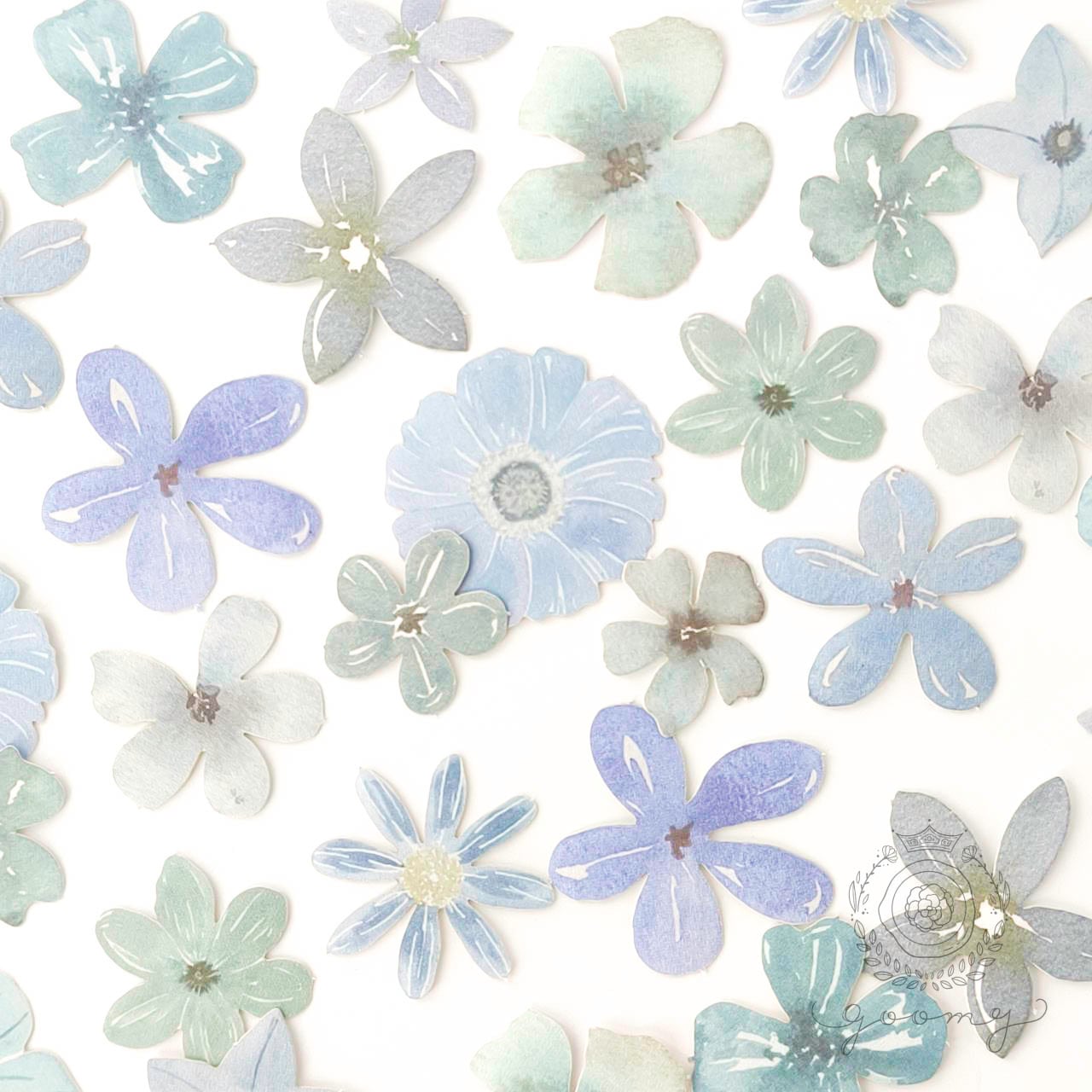 45枚入りシール SMALL FLOWER 6 <S1022>